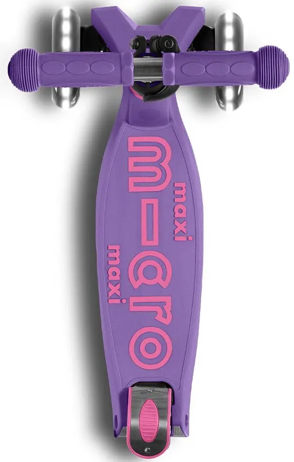 Самокат Micro Maxi Deluxe Foldable LED (Purple) - 2