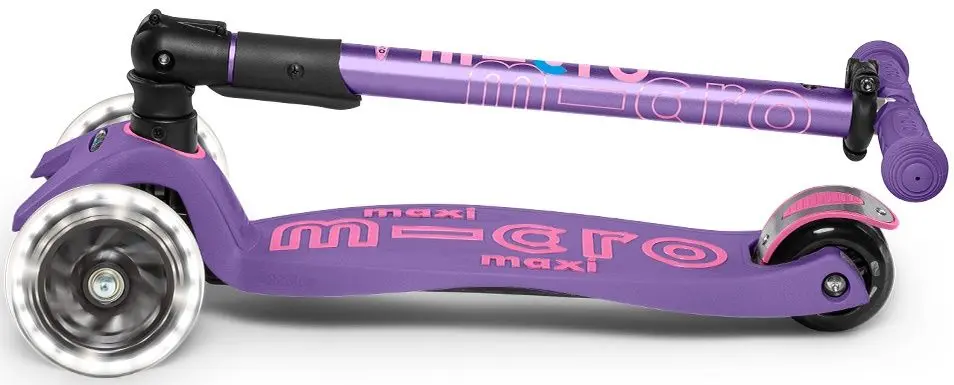 Самокат Micro Maxi Deluxe Foldable LED (Purple) - 3