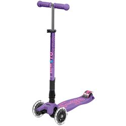 Trotineta Micro Maxi Deluxe Foldable LED (Purple)