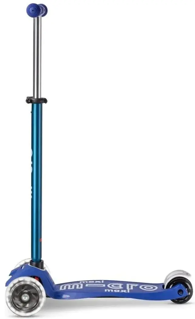 Самокат Micro Maxi Deluxe LED (Blue/White)