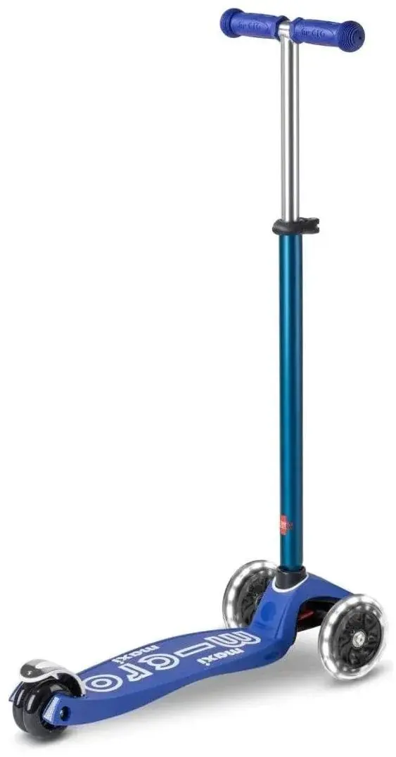 Самокат Micro Maxi Deluxe LED (Blue/White)