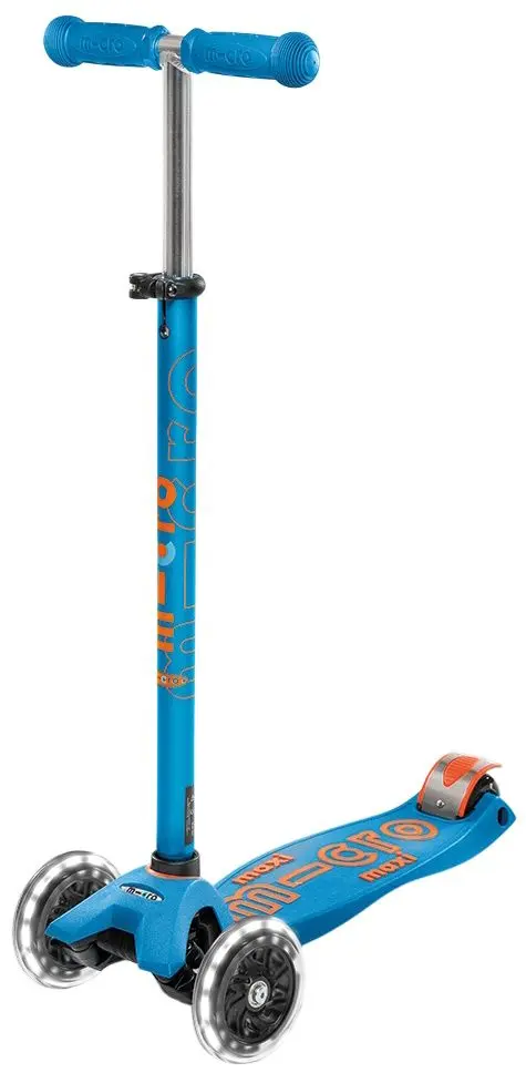Trotineta Micro Maxi Deluxe LED (Caribbean Blue)