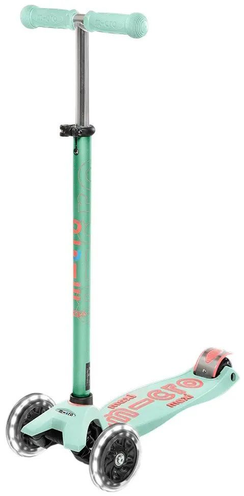 Самокат Micro Maxi Deluxe LED (Mint)