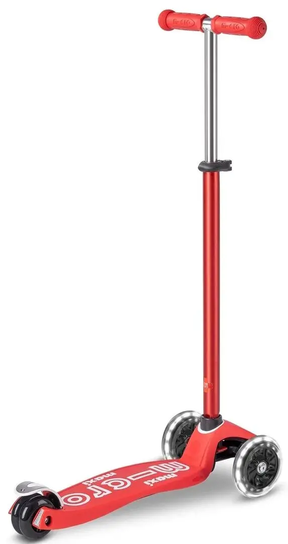 Trotineta Micro Maxi Deluxe LED (Red)