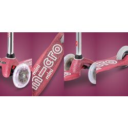 Trotineta Micro Mini Deluxe Fairy Glitter LED (Pink) Thumb