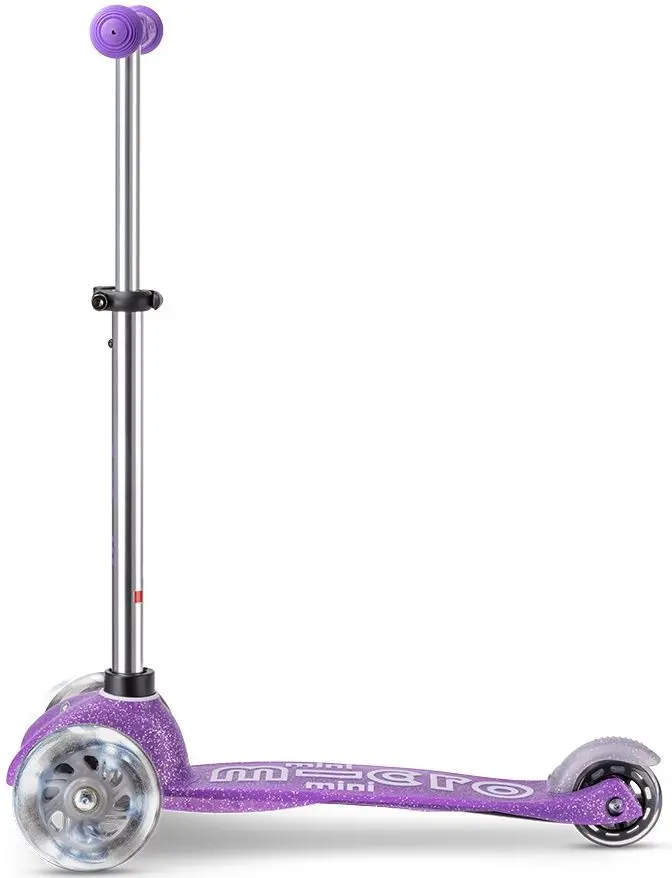 Trotineta Micro Mini Deluxe Fairy Glitter LED (Purple)