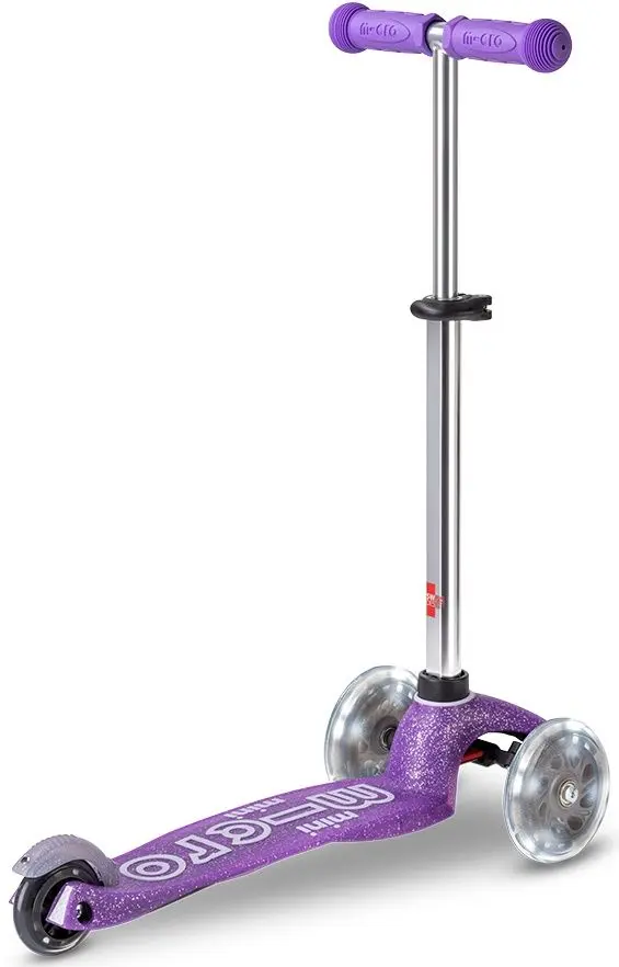 Trotineta Micro Mini Deluxe Fairy Glitter LED (Purple)
