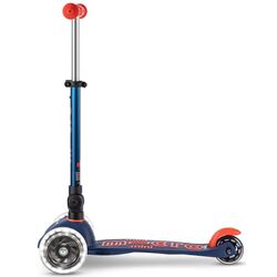 Trotineta Micro Mini Deluxe Foldable LED (Navy Blue) Thumb