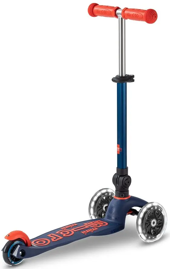Trotineta Micro Mini Deluxe Foldable LED (Navy Blue) - 3
