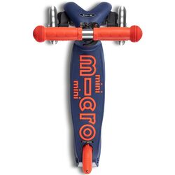 Trotineta Micro Mini Deluxe Foldable LED (Navy Blue) Thumb