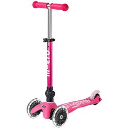 Trotineta Micro Mini Deluxe Foldable LED (Pink)