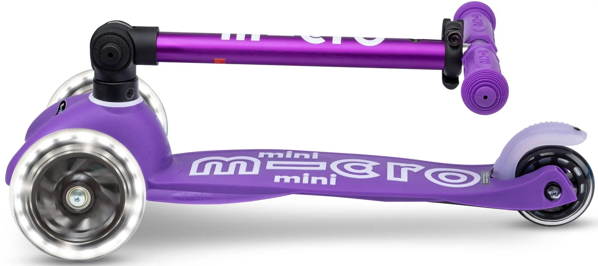 Trotineta Micro Mini Deluxe Foldable LED (Purple)