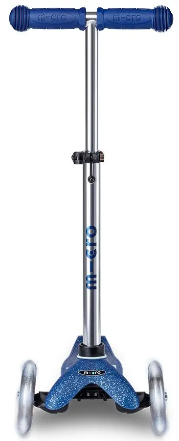 Trotineta Micro Mini Deluxe Galaxy Glitter LED (Navy)