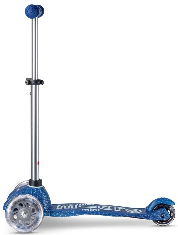 Trotineta Micro Mini Deluxe Galaxy Glitter LED (Navy)