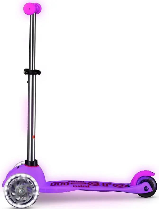 Trotineta Micro Mini Deluxe Glow LED (Frosty Pink)