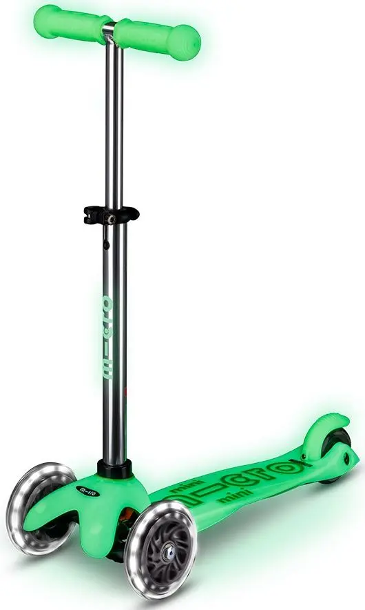 Trotineta Micro Mini Deluxe Glow LED (Icy Lime)