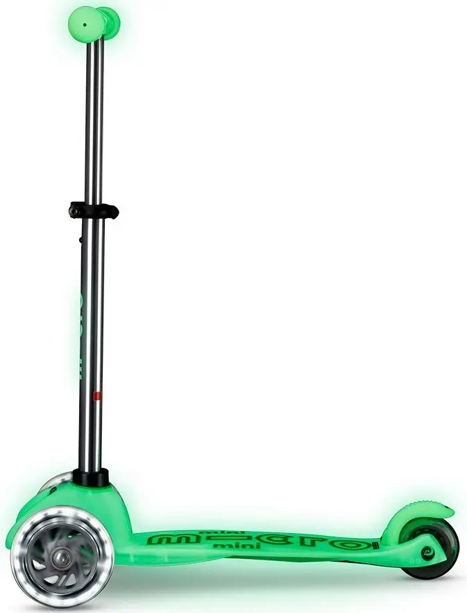 Trotineta Micro Mini Deluxe Glow LED (Icy Lime)
