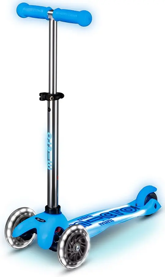 Trotineta Micro Mini Deluxe Glow LED Plus (Arctic Blue)