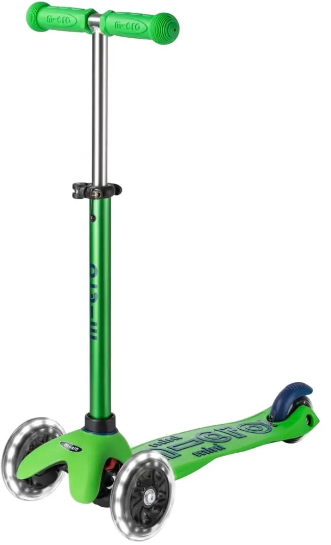 Trotineta Micro Mini Deluxe LED (Green/Blue)