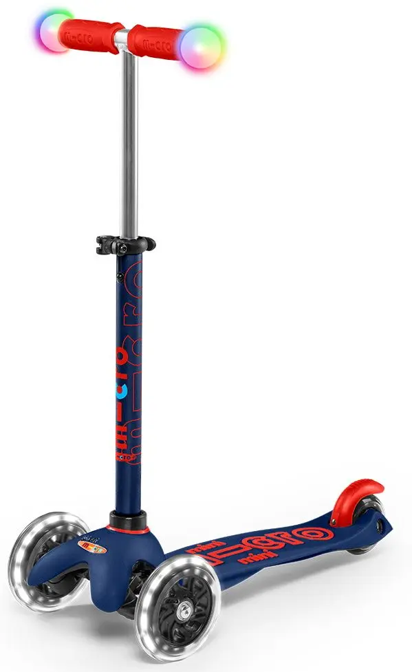 Trotineta Micro Mini Deluxe Magic LED (Navy Blue)