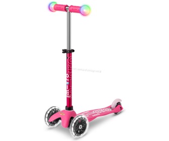 Trotineta Micro Mini Deluxe Magic LED (Pink)