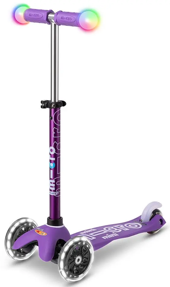 Самокат Micro Mini Deluxe Magic LED (Purple)