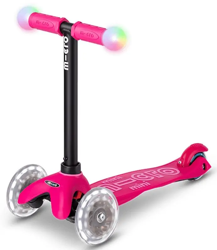 Trotineta Micro Mini2Grow Deluxe Magic LED (Pink)