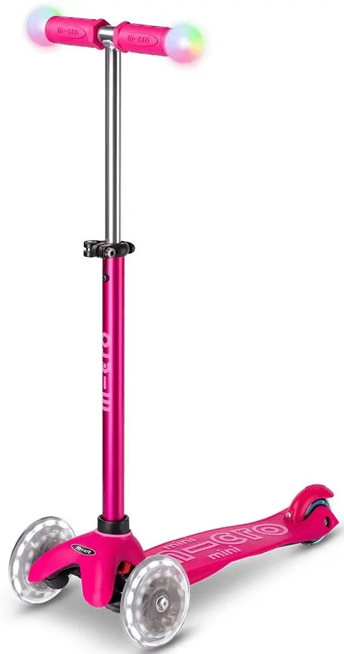Trotineta Micro Mini2Grow Deluxe Magic LED (Pink)