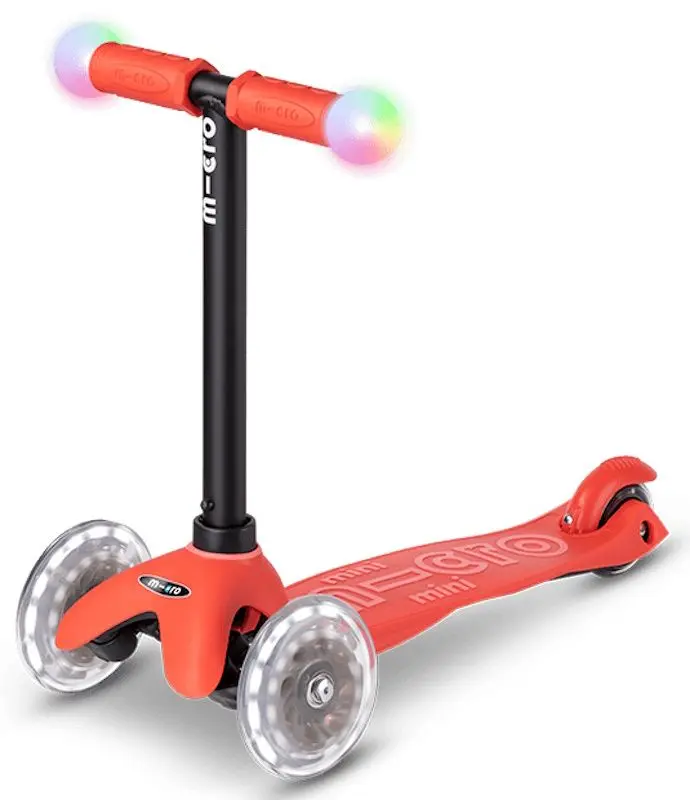 Trotineta Micro Mini2Grow Deluxe Magic LED (Red)