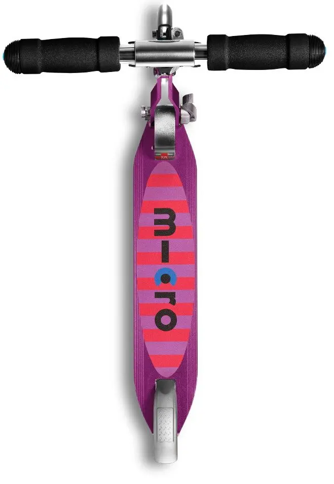 Самокат Micro Sprite LED (Purple Stripe) - 2