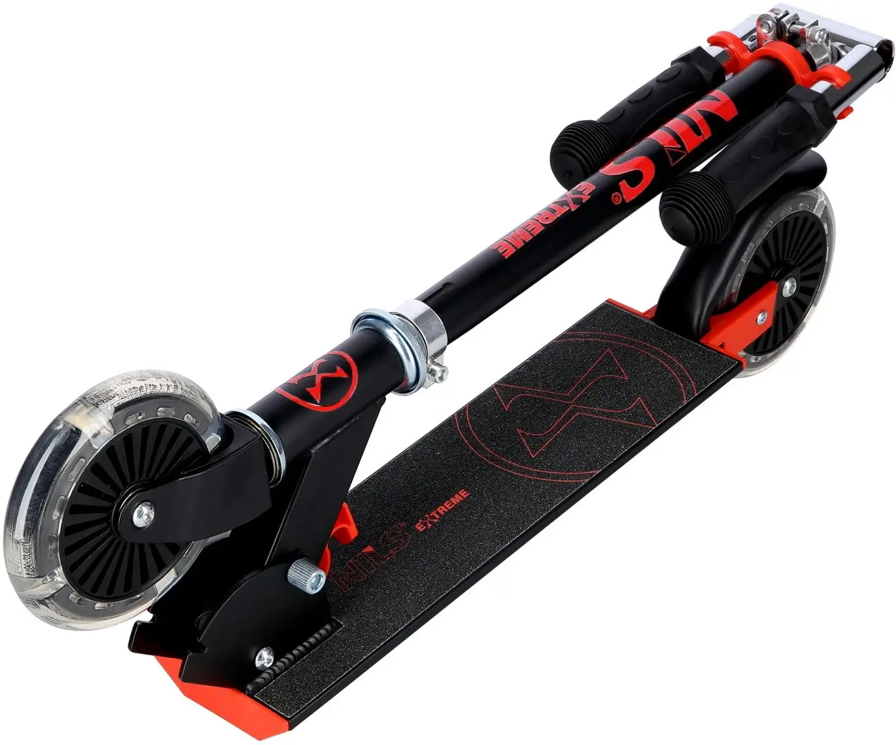 Trotinetă Nils Extreme HD120L (Black/Red)