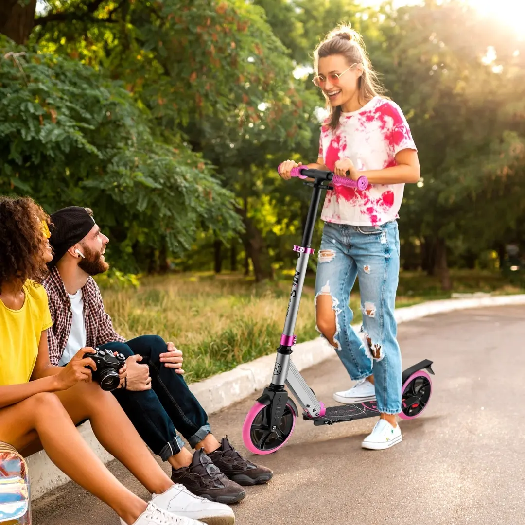 Trotineta Nils Extreme HM127 (Silver/Pink)