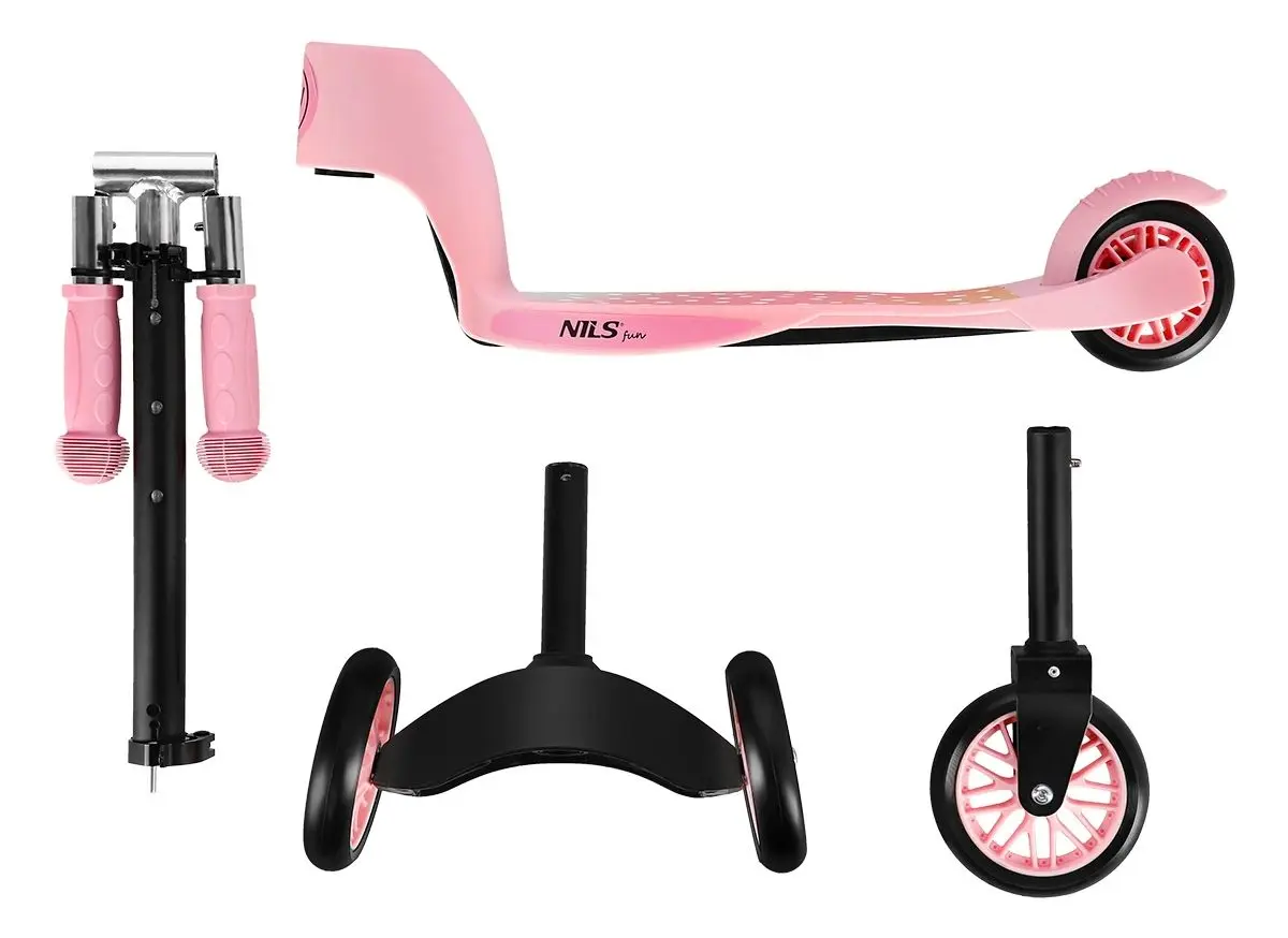 Самокат 2в1 Nils Fun HLB202 (Pink)