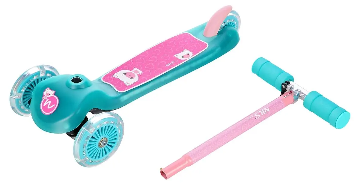 Самокат Nils Fun HLB001 (Turquoise/Pink)