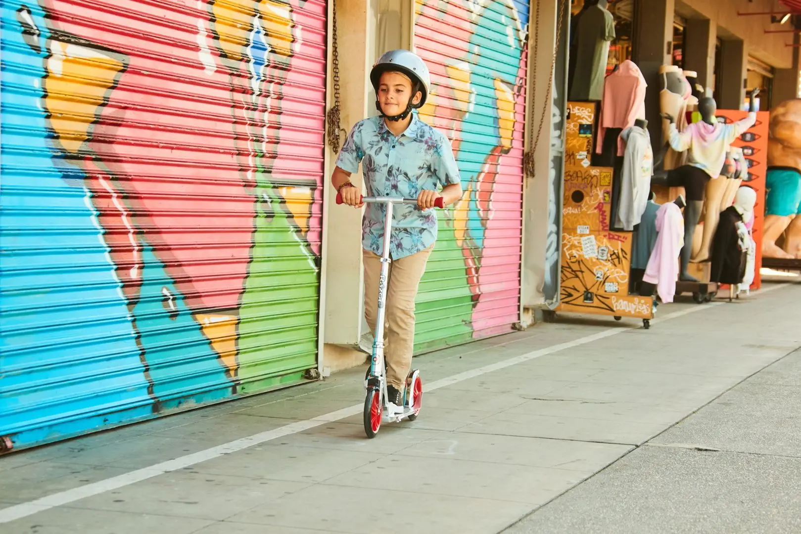 Самокат Razor A5 Lux (Red/Silver)