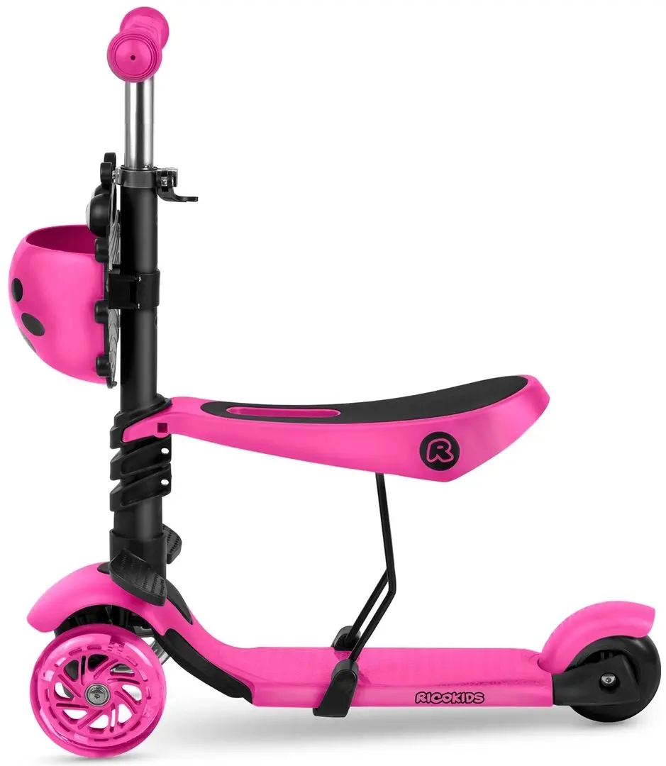 Trotineta 2in1 Ricokids Buggy (Pink/Black)