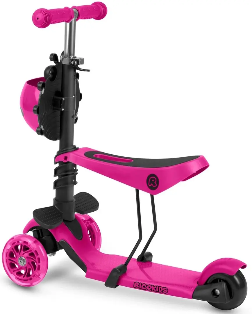 Trotineta 2in1 Ricokids Buggy (Pink/Black)