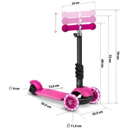 Trotineta 2in1 Ricokids Buggy (Pink/Black) Thumb
