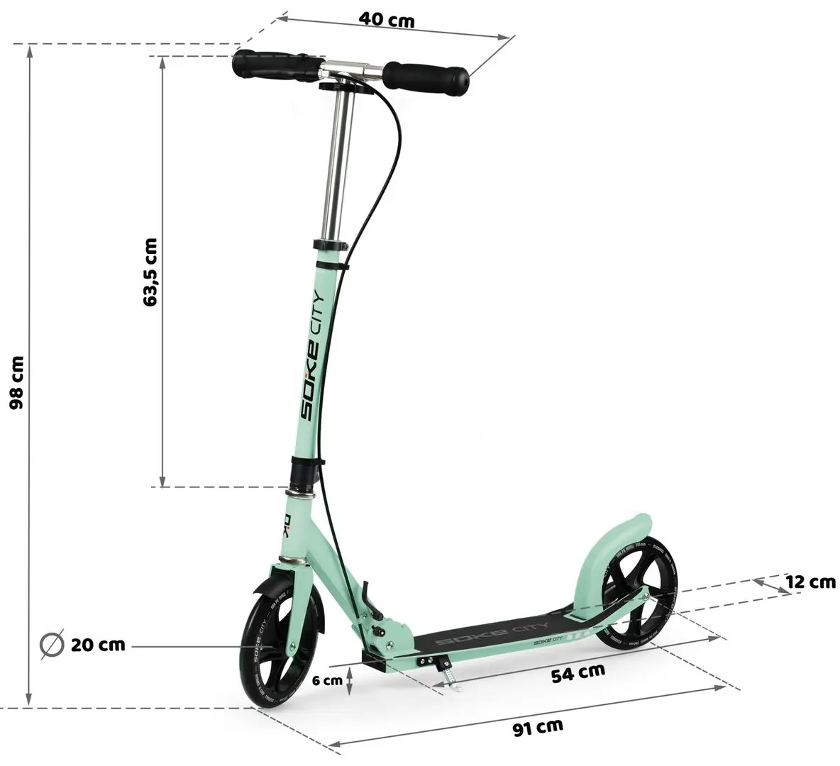 Самокат Soke City (Green)