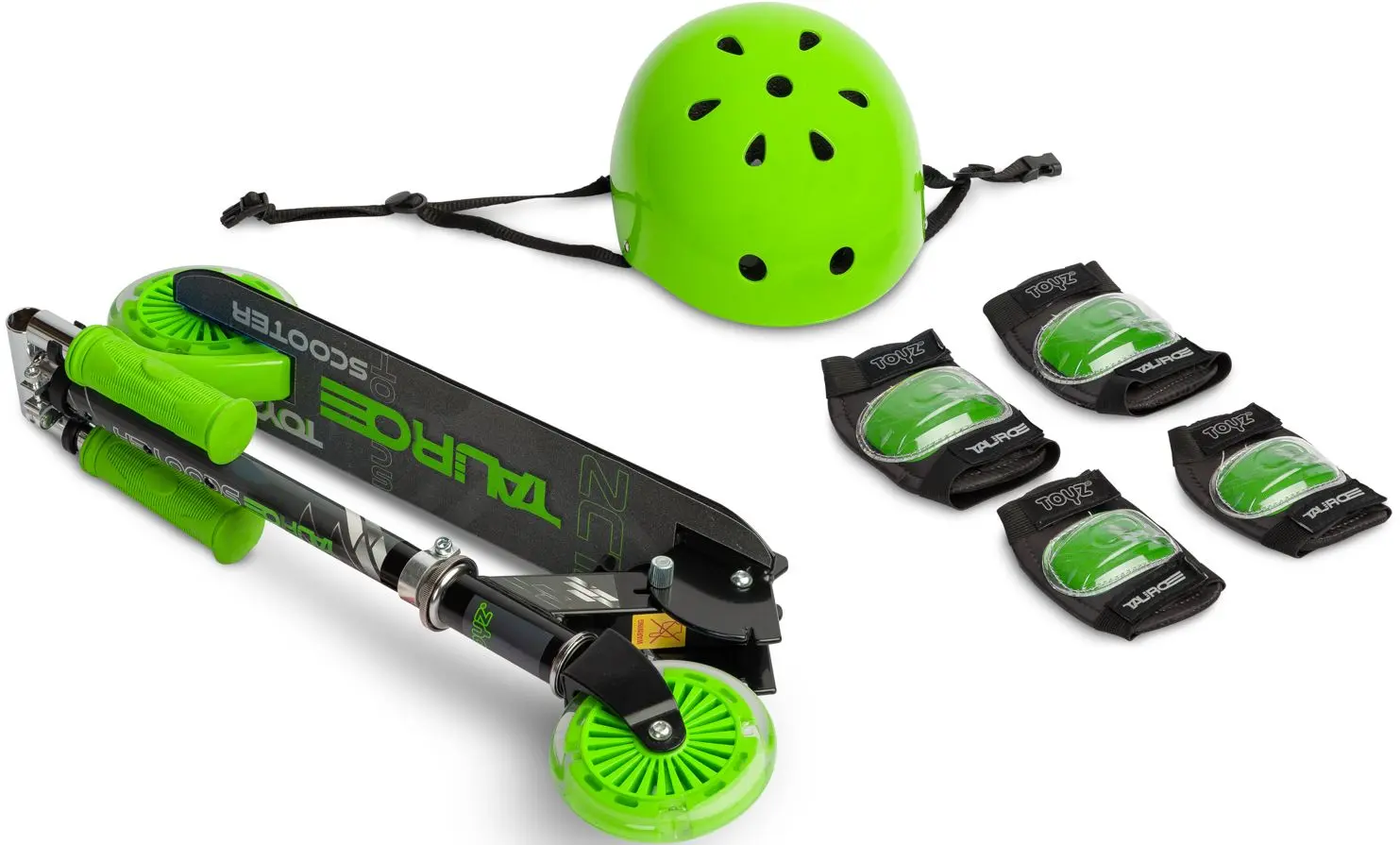 Trotineta + set protectie Toyz Tauro 0422 Set (Green) - 6
