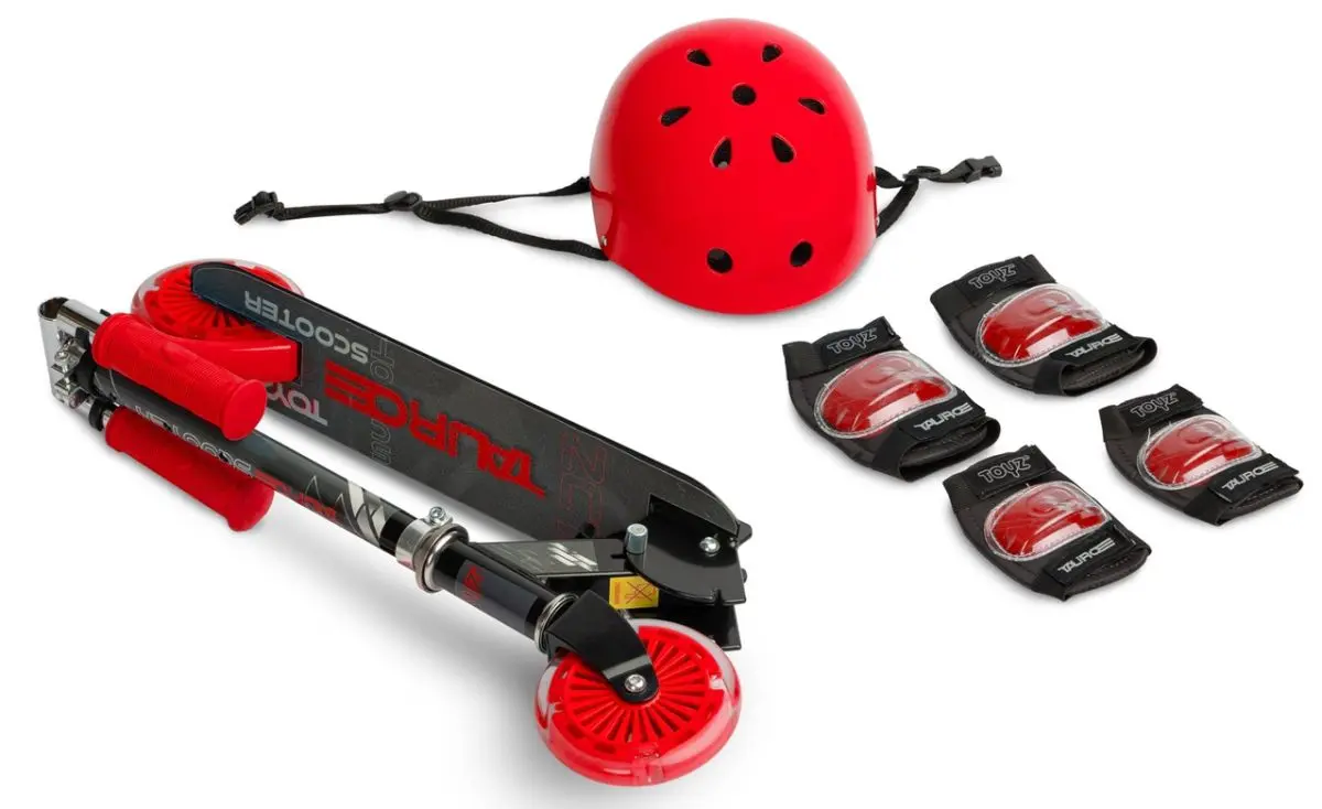 Trotineta + set protectie Toyz Tauro 0423 Set (Red) - 5