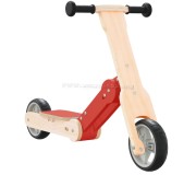 Trotineta 2in1 VidaXL 358355 (Wood/Red)