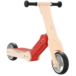 Trotineta 2in1 VidaXL 358355 (Wood/Red)