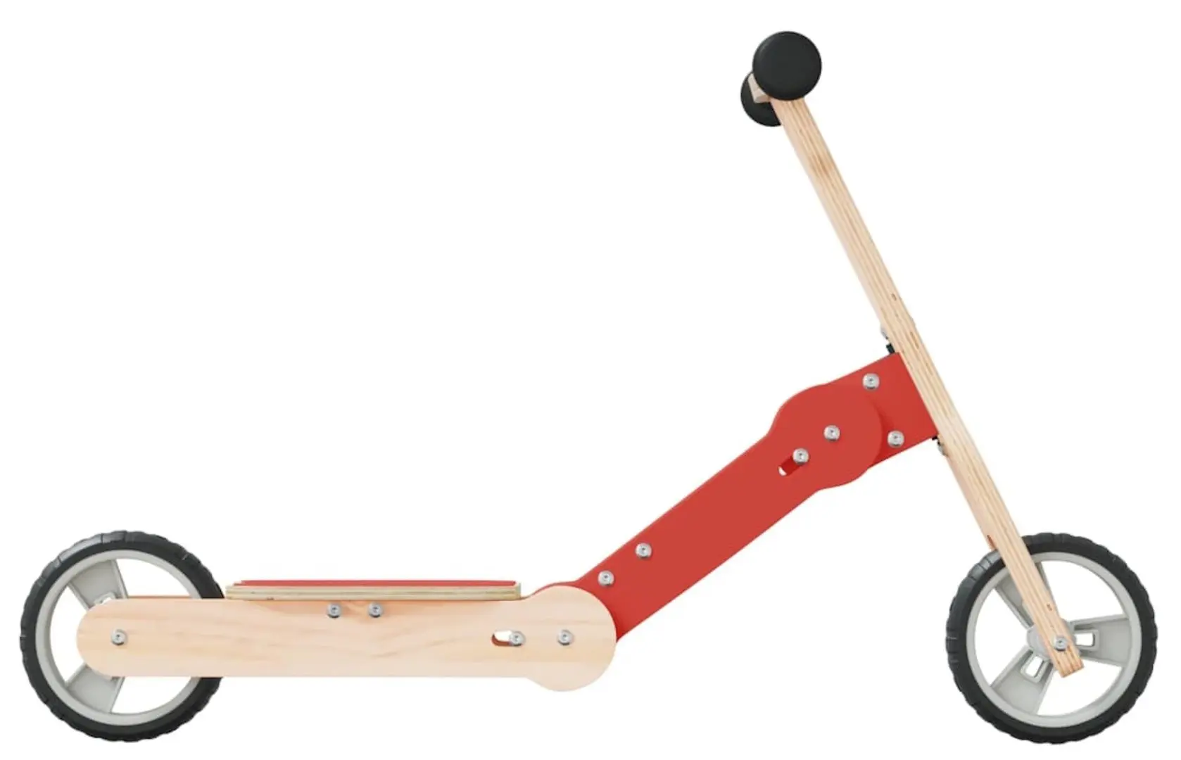 Trotineta 2in1 VidaXL 358355 (Wood/Red)