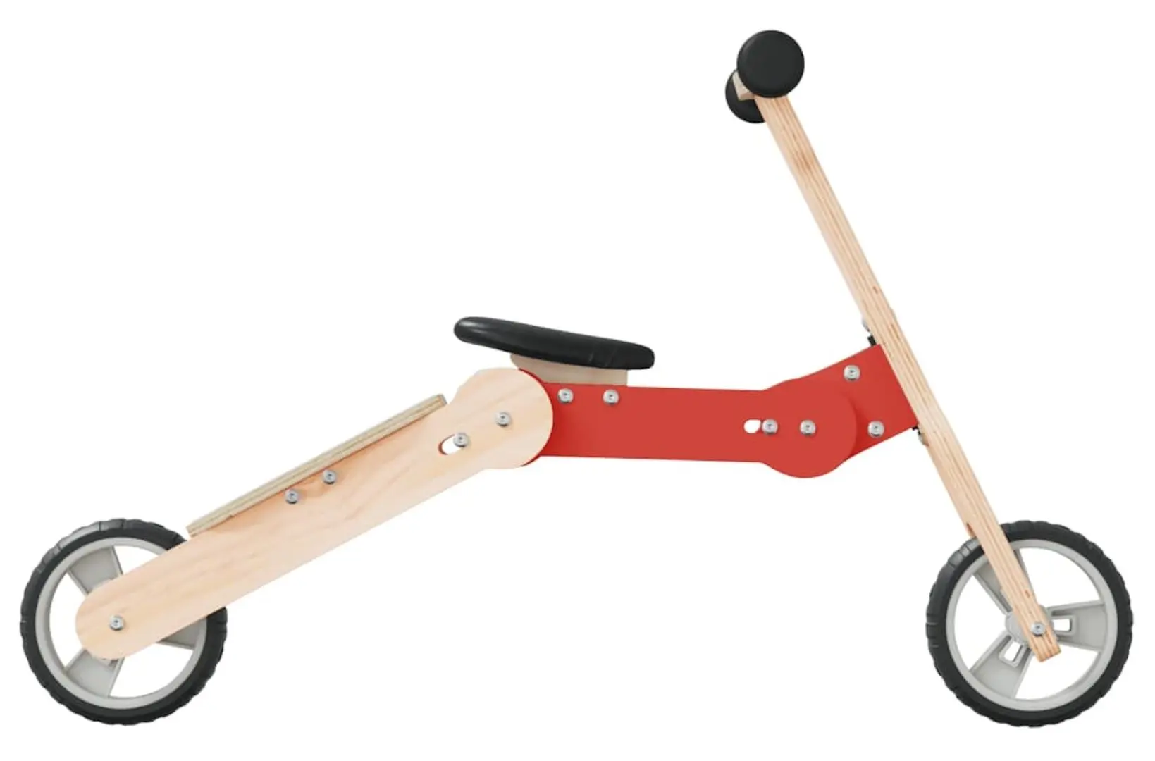 Trotineta 2in1 VidaXL 358355 (Wood/Red)