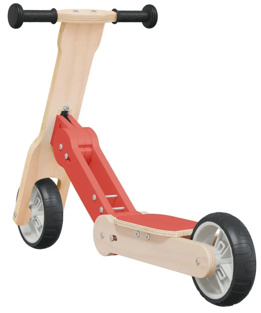 Trotineta 2in1 VidaXL 358355 (Wood/Red)