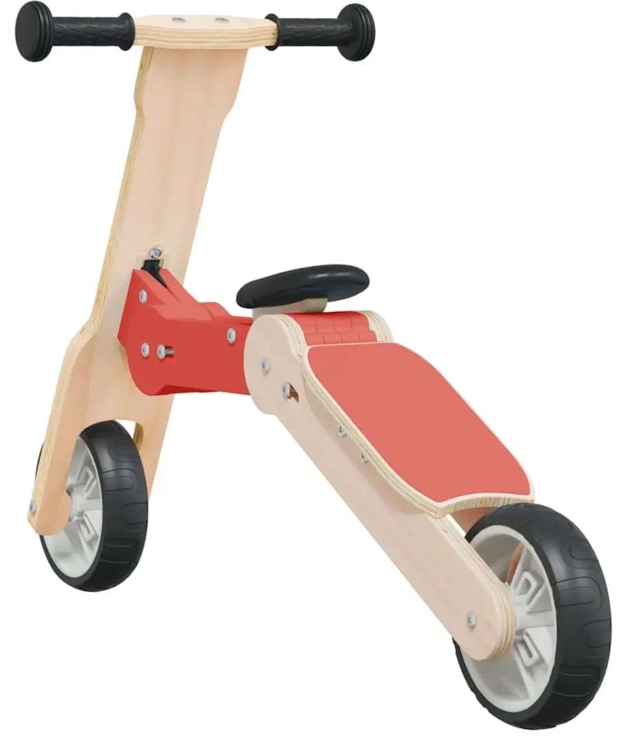 Trotineta 2in1 VidaXL 358355 (Wood/Red)