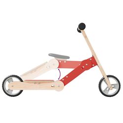 Trotineta 2in1 VidaXL 358355 (Wood/Red) Thumb