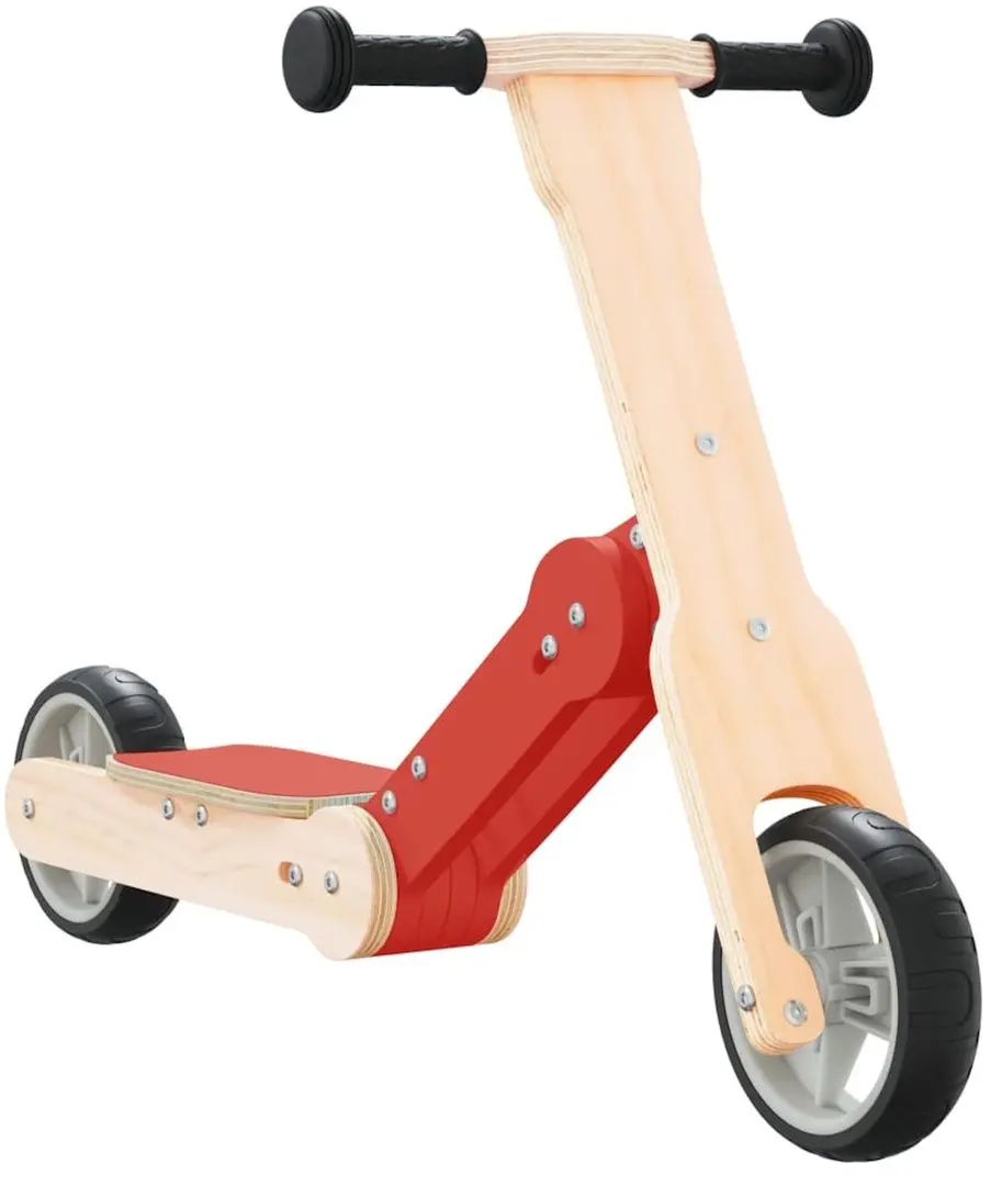 Trotineta 2in1 VidaXL 358355 (Wood/Red)