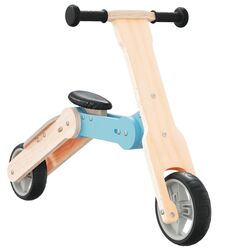 Trotineta 2in1 VidaXL 358356 (Wood/Blue) Thumb